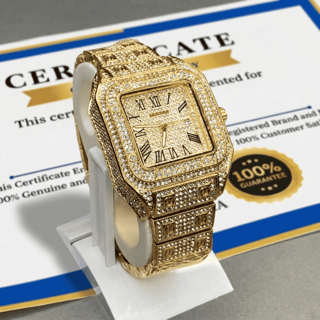 Iced Out Fashion Watch
